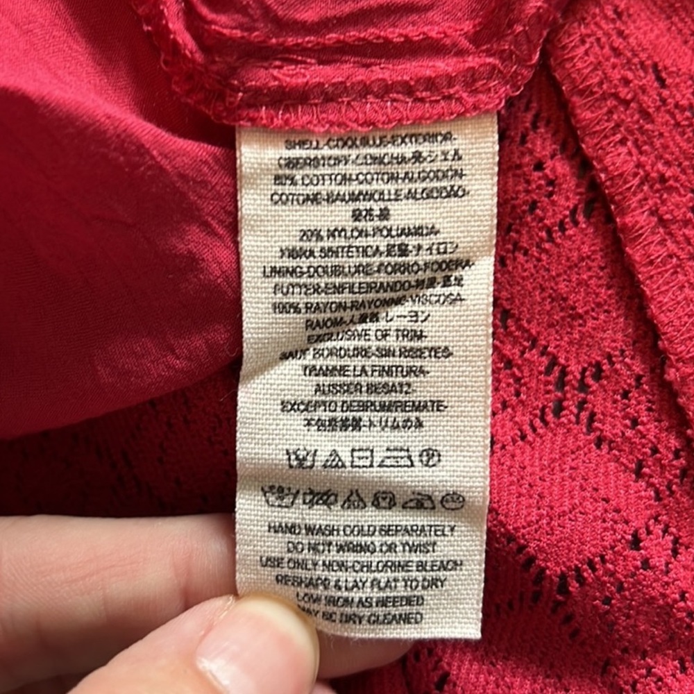 Free People : Red Lace Daisy Flare Dress - 4 - Picture 7 of 13